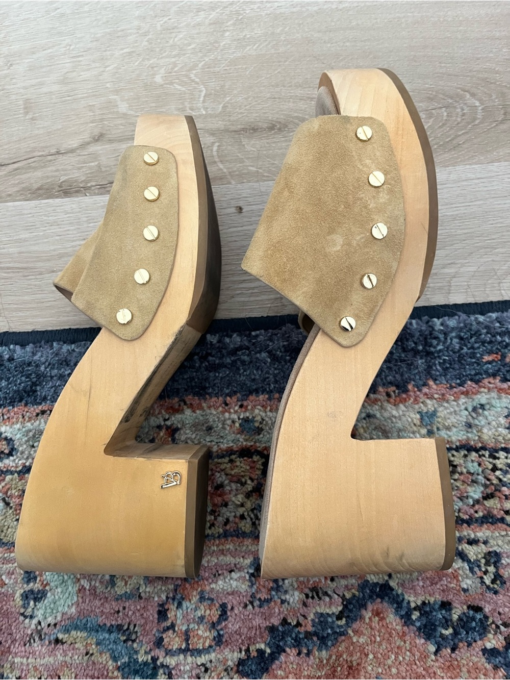 Veronica Beard Hannalee Platform Sandals in Desert Suede - Picture 6 of 10